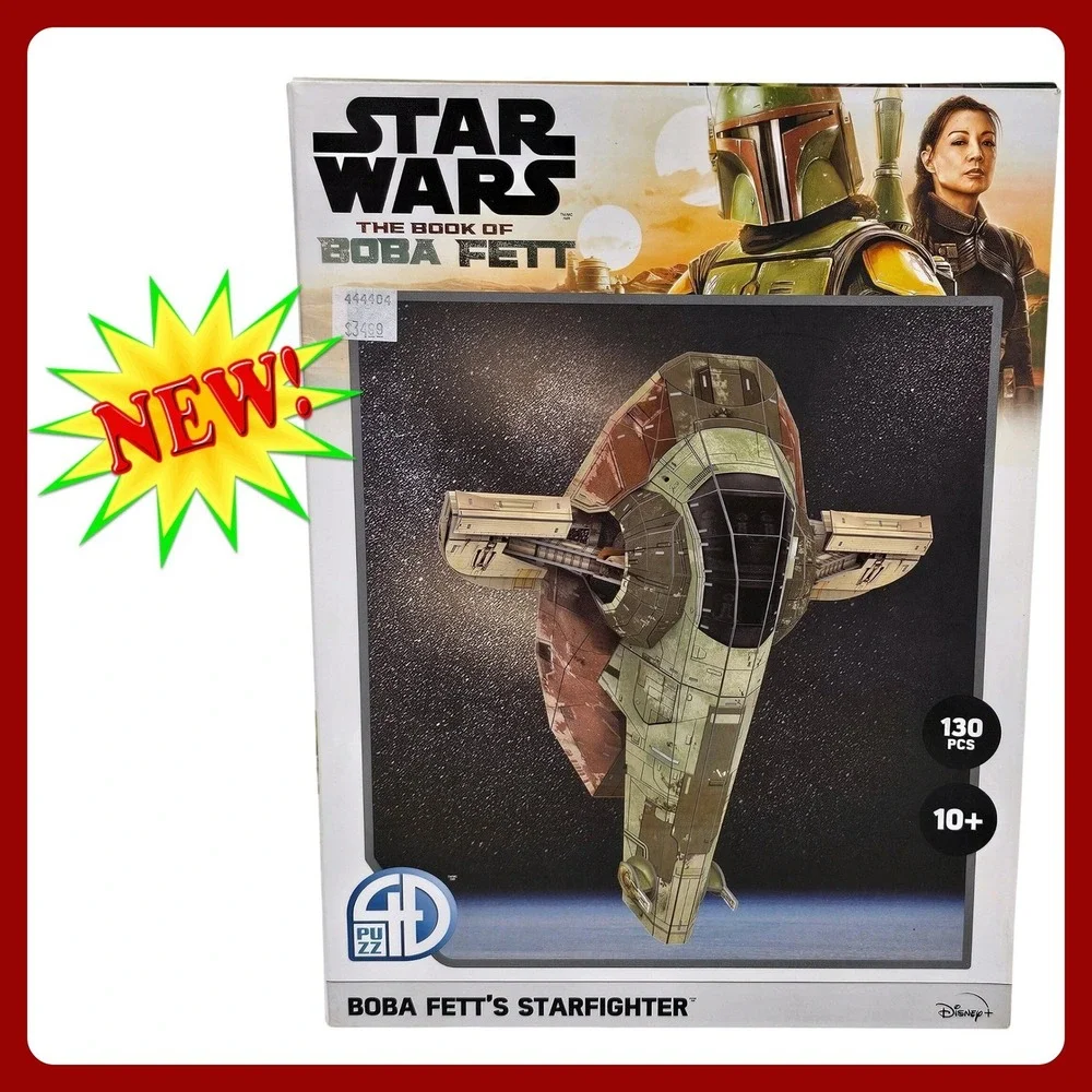 Star‎ Wars Boba Fett Starfighter 4D Precision 3D Model Kit 130 Pcs New 1:60